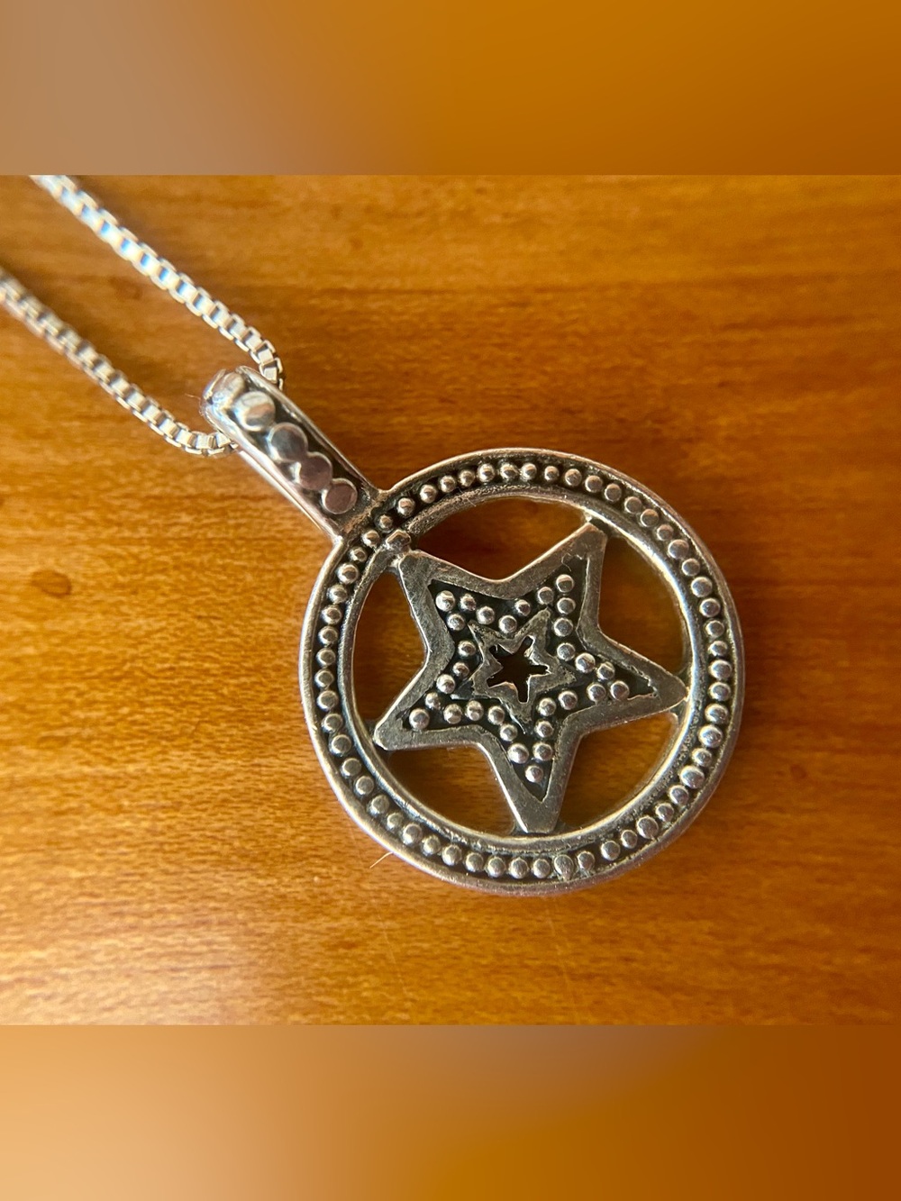 Lori Bonn Bons 925 Silver Super Star Pendant with 18” Chain